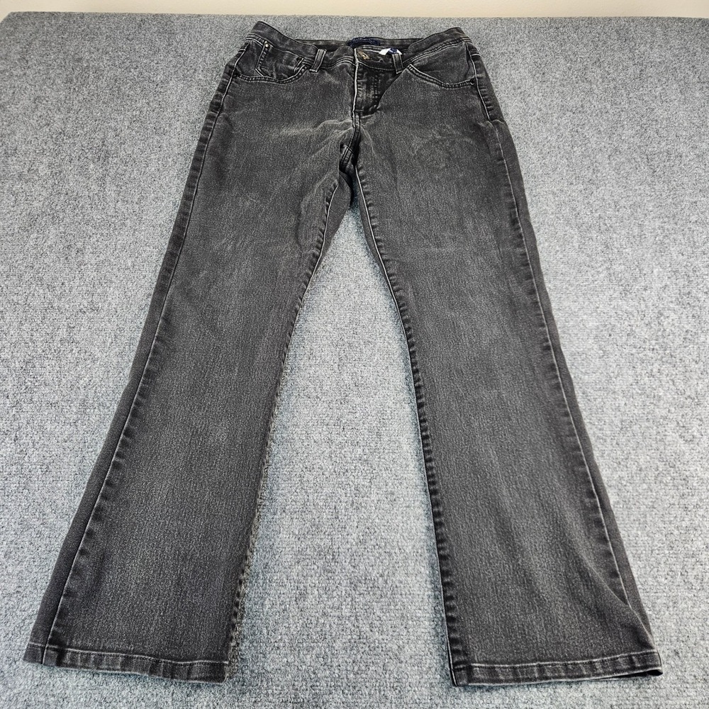 Bandolino Jeans Sheryl Baby Boot Black Denim Pants Womens Size 8
